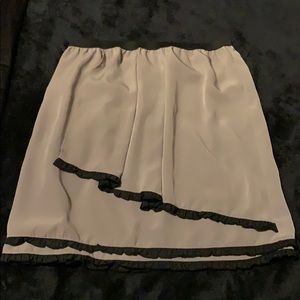Gray silky skirt M